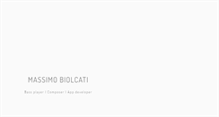 Desktop Screenshot of massimobiolcati.com